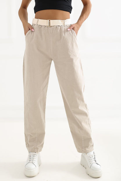  Pantalon en velours côtelé model 226459 Italy Moda 