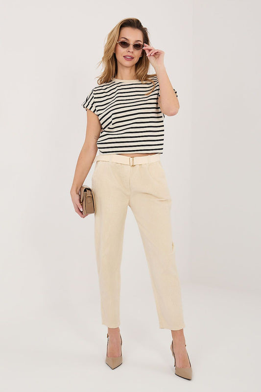  Pantalon en velours côtelé model 226478 Italy Moda 