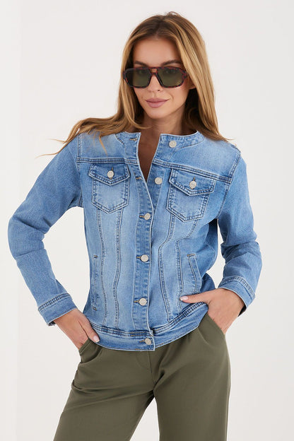  Veste en jean model 227595 Factory Price 