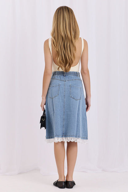  jupe en jean model 228025 Factory Price 