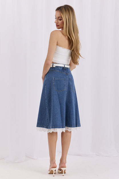  jupe en jean model 228024 Factory Price 