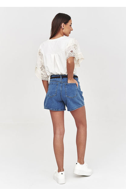  Shorts en jean model 228292 Makadamia 