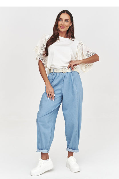  Pantalon femme model 228293 Makadamia 