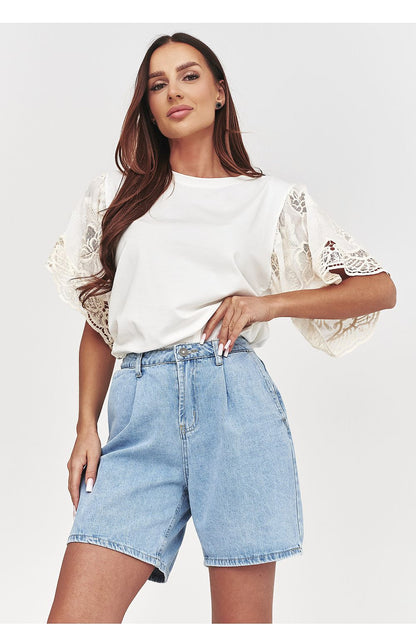  Shorts en jean model 228315 Makadamia 