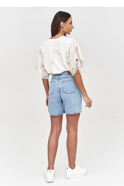  Shorts en jean model 228315 Makadamia 