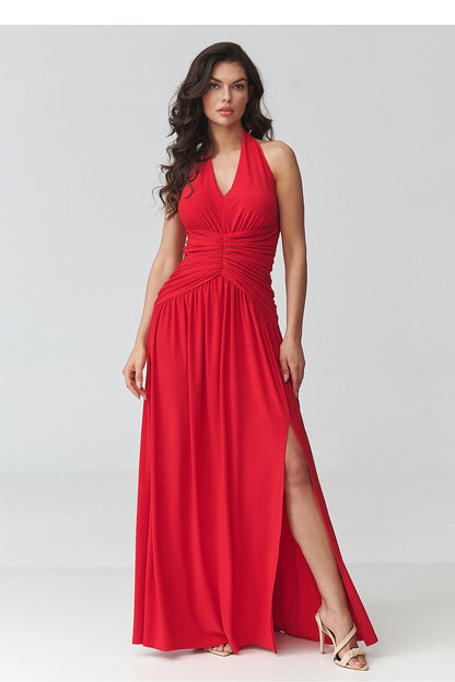  Robe longue model 228321 Makadamia 