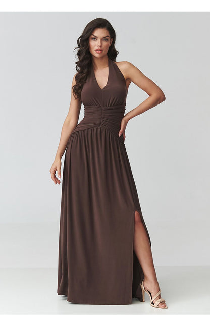  Robe longue model 228322 Makadamia 