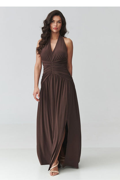 Robe longue model 228322 Makadamia 