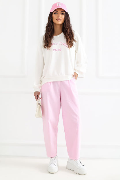  Pantalon en velours côtelé model 228360 Rue Paris 