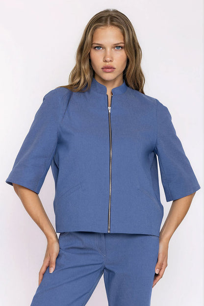  Veste en jean model 228922 Nife 