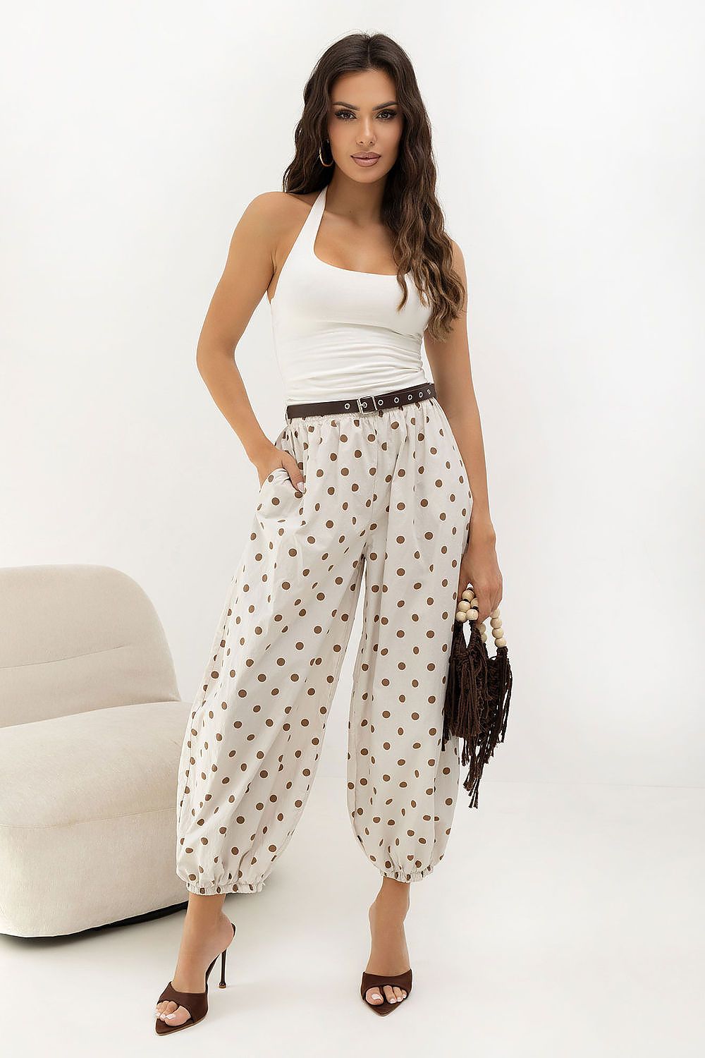  Pantalon femme model 229936 Italy Moda 