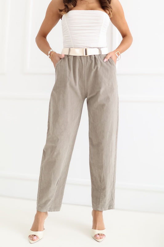  Pantalon en velours côtelé model 230168 Italy Moda 