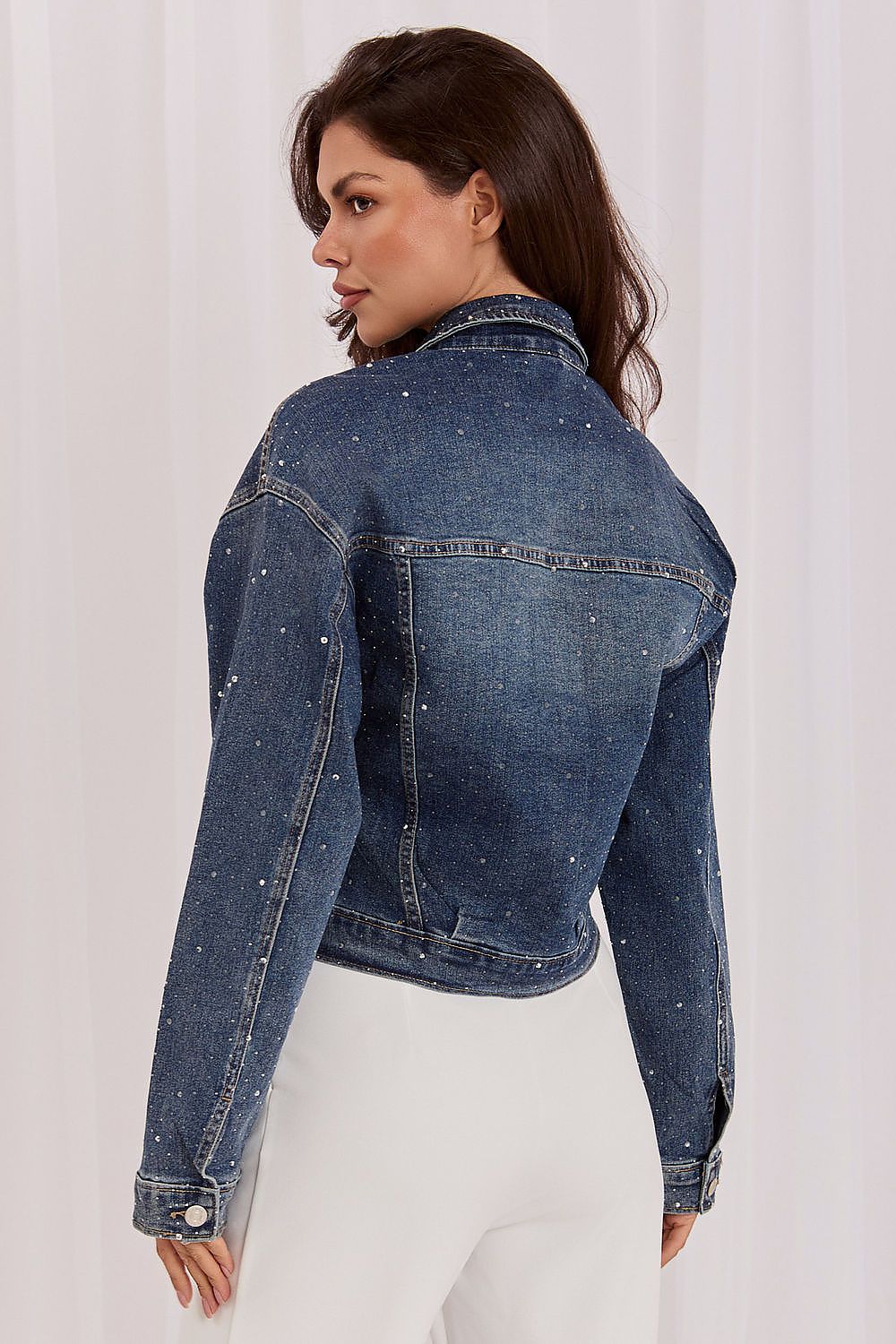  Veste en jean model 230177 Italy Moda 