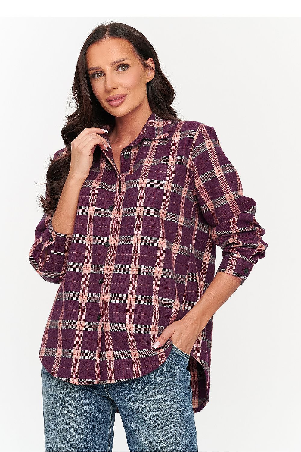  Chemise manche longue model 231011 Makadamia 