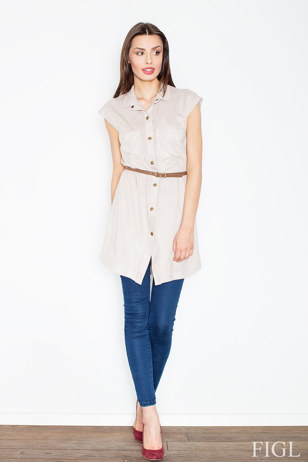 فستان نهاري موديل 52579 فيجل