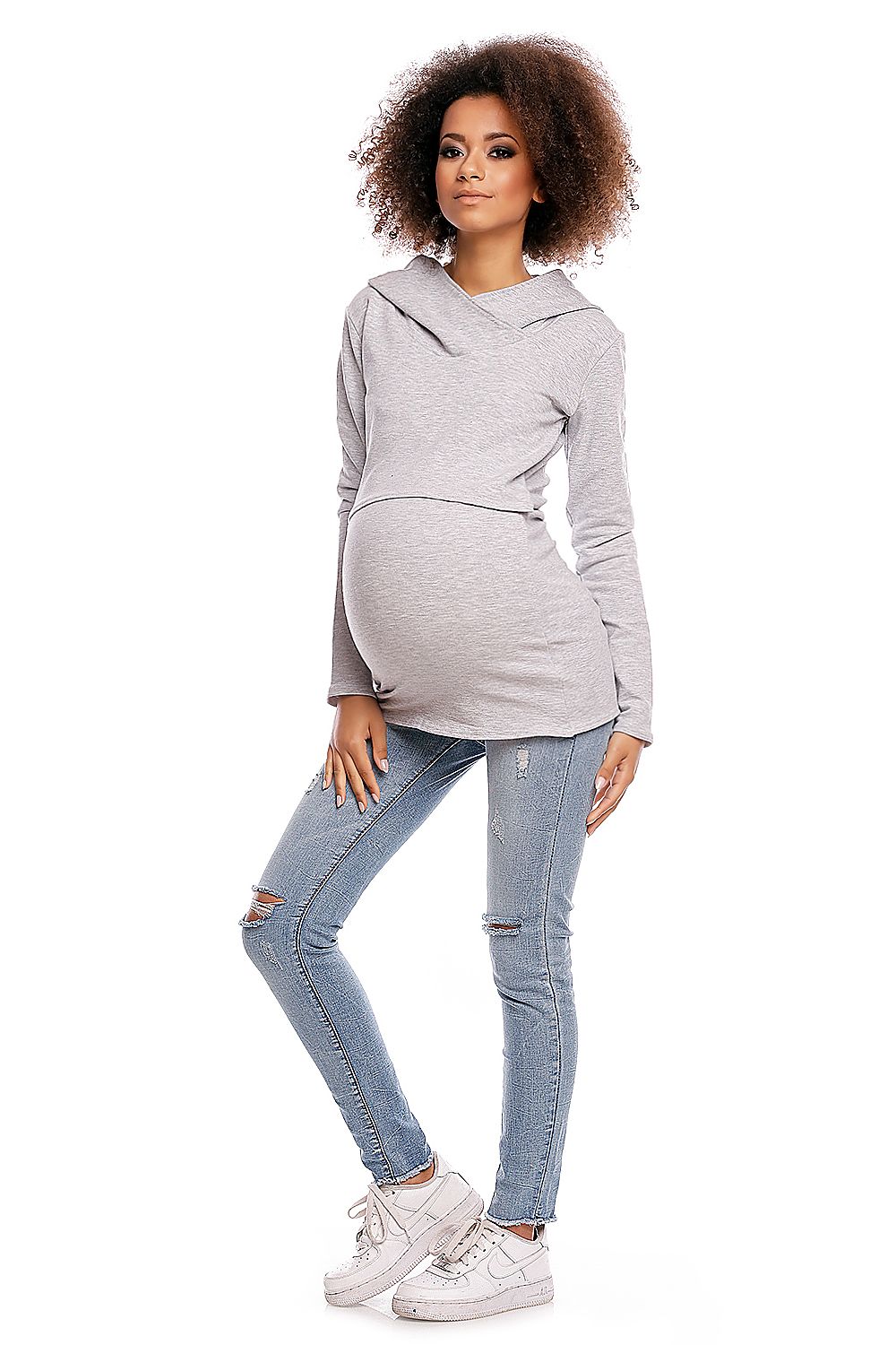 Sweatshirt grossesse model 84463 PeeKaBoo