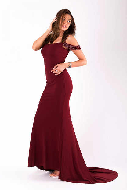 فستان طويل موديل 126192 YourNewStyle