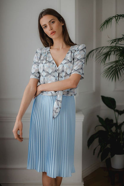 Short-sleeved shirt model 143911 Lenitif