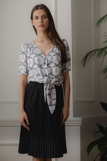 Short-sleeved shirt model 143911 Lenitif