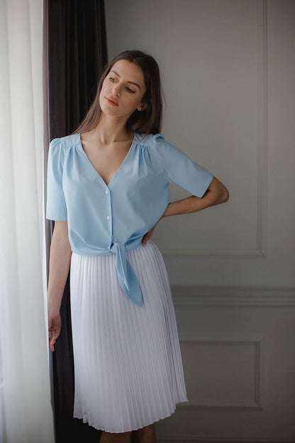 Short-sleeved shirt model 143911 Lenitif