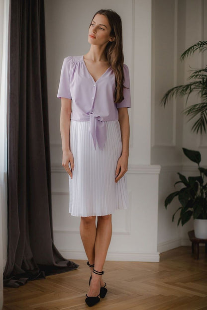 Short-sleeved shirt model 143911 Lenitif