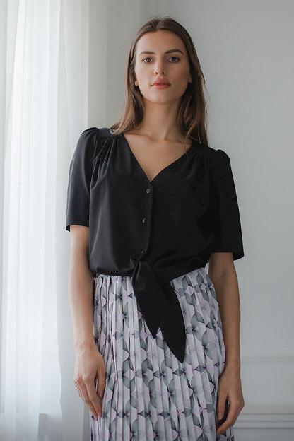 Short-sleeved shirt model 143911 Lenitif