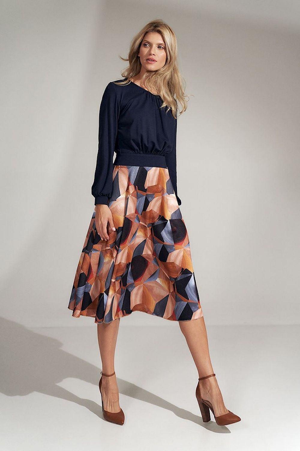 فستان نهاري موديل 150444 فيجل