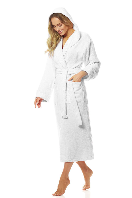 Long bathrobe model 152619 L&amp;L collection