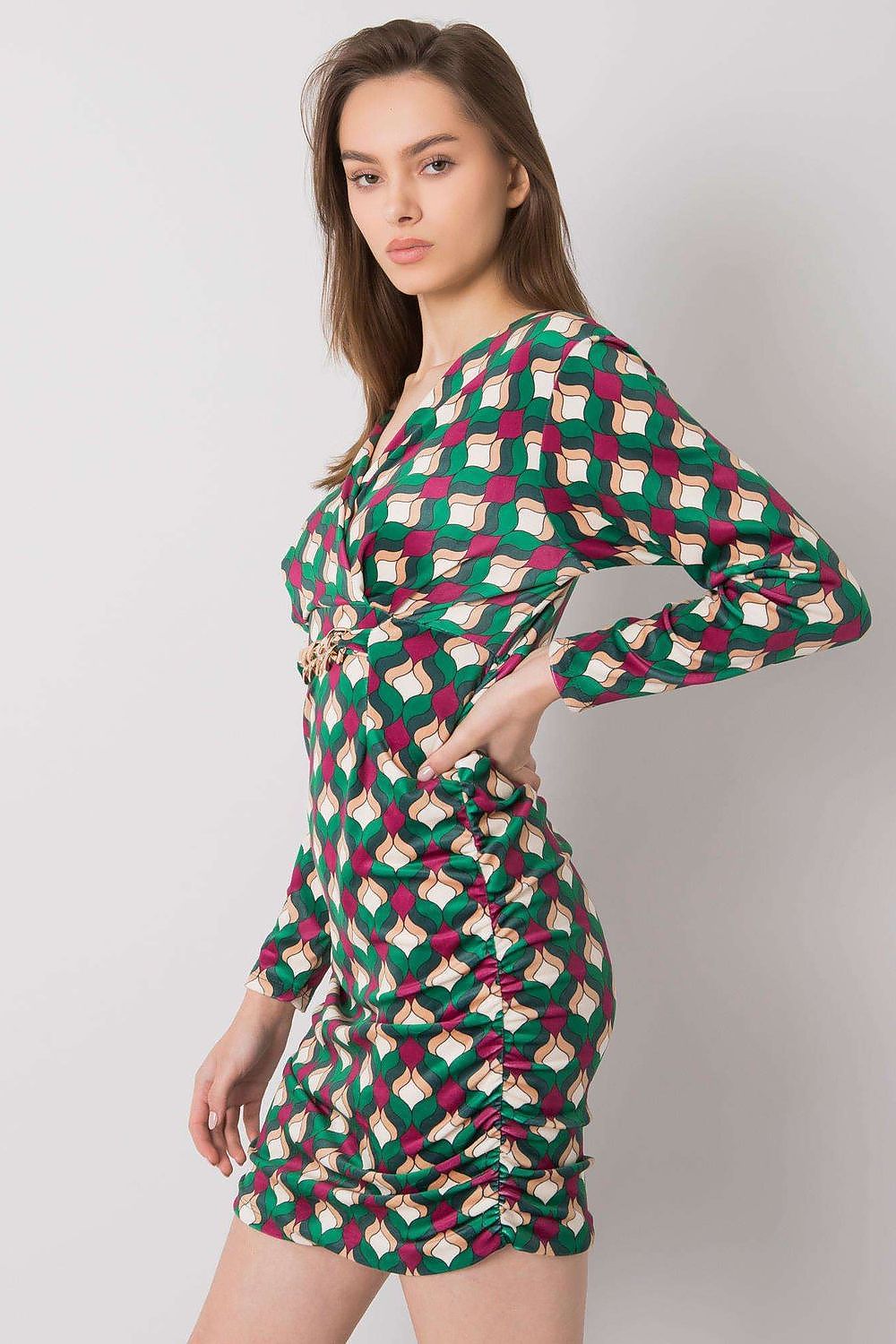 فستان نهاري موديل 160394 إيطاليا مودا