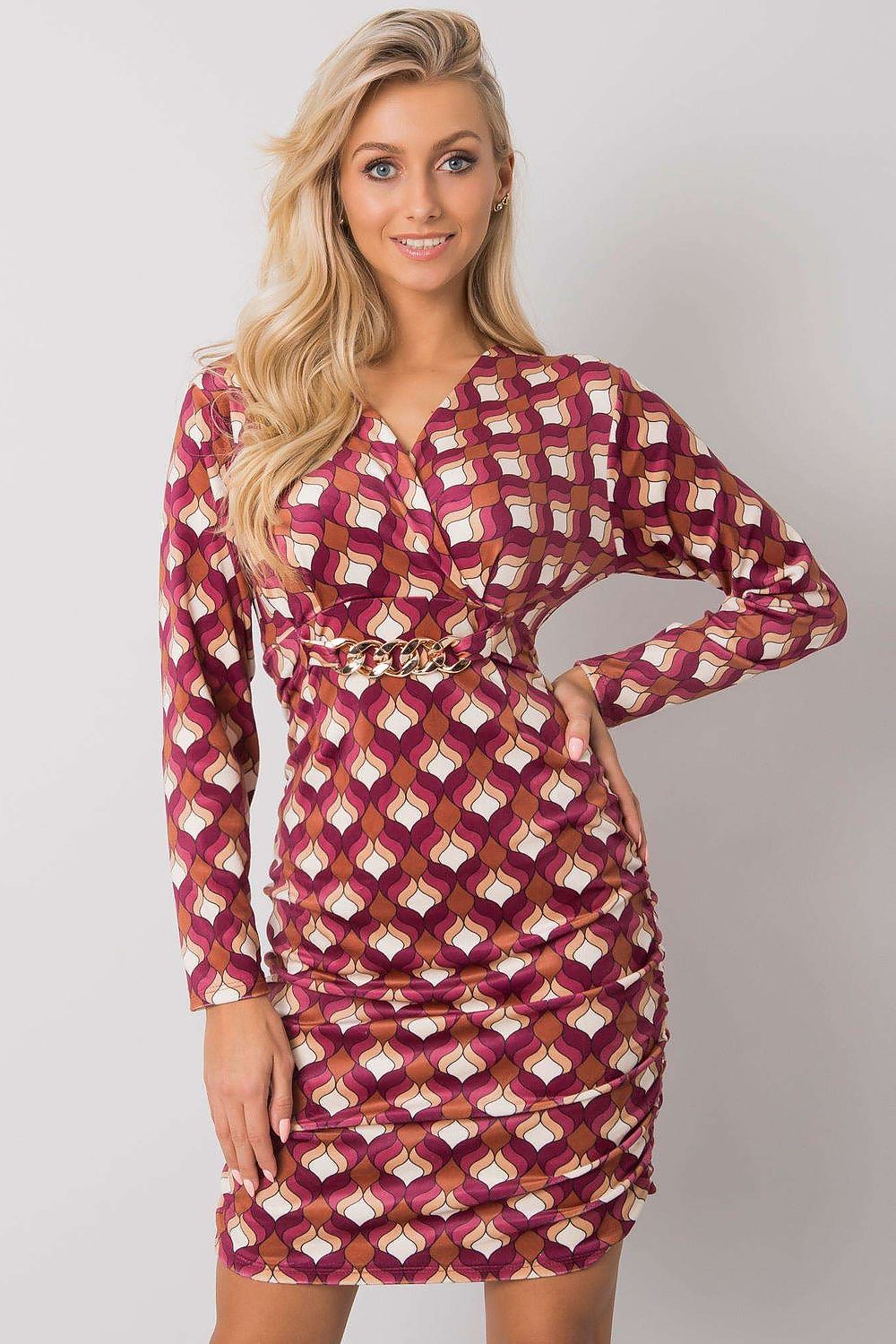 فستان نهاري موديل 160394 إيطاليا مودا