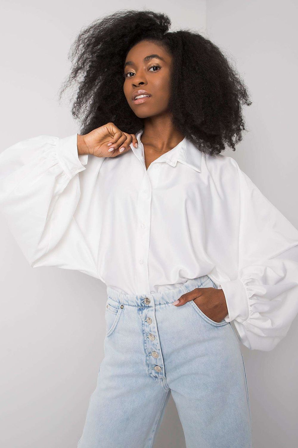 Chemise manche longue model 174052 Italy Moda