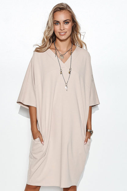 Robe de jour model 162226 Makadamia