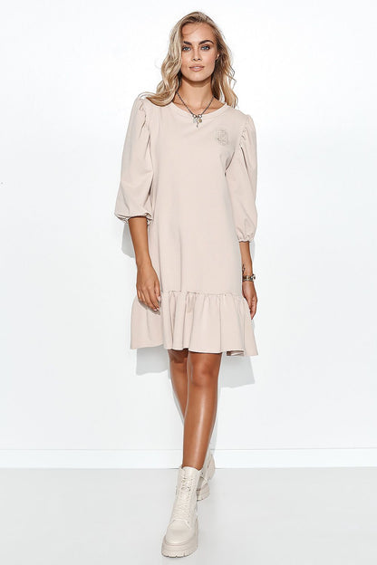 Robe de jour model 162229 Makadamia