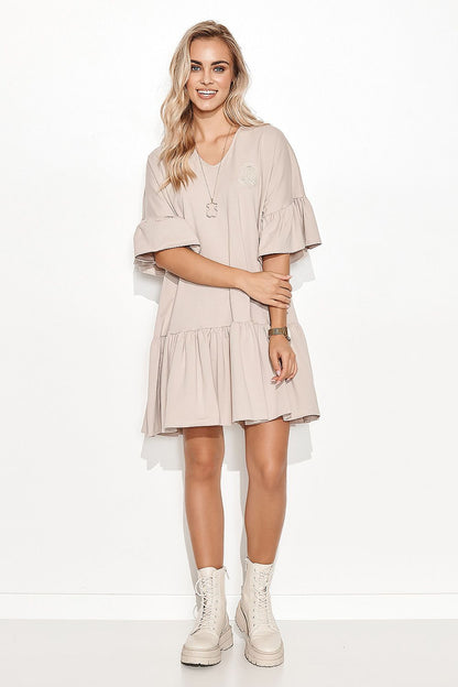 Robe de jour model 162929 Makadamia