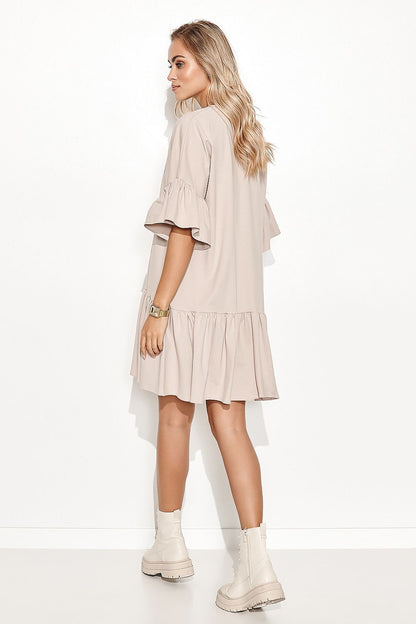 Robe de jour model 162929 Makadamia