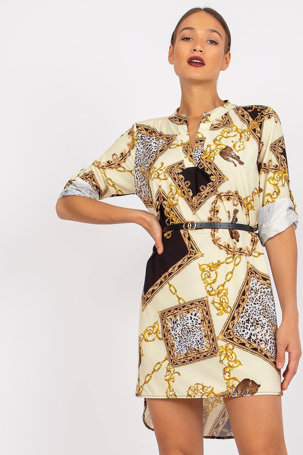 فستان نهاري موديل 168560 إيطاليا مودا