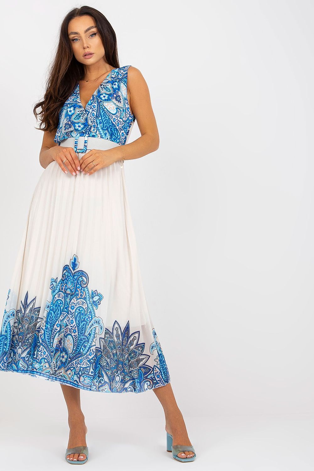 فستان نهاري موديل 168536 إيطاليا مودا