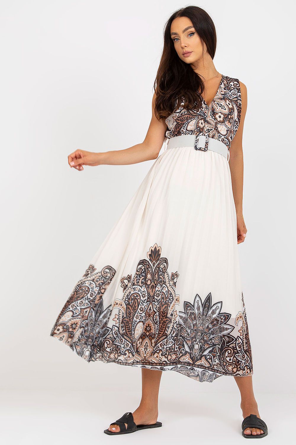 فستان نهاري موديل 168536 إيطاليا مودا