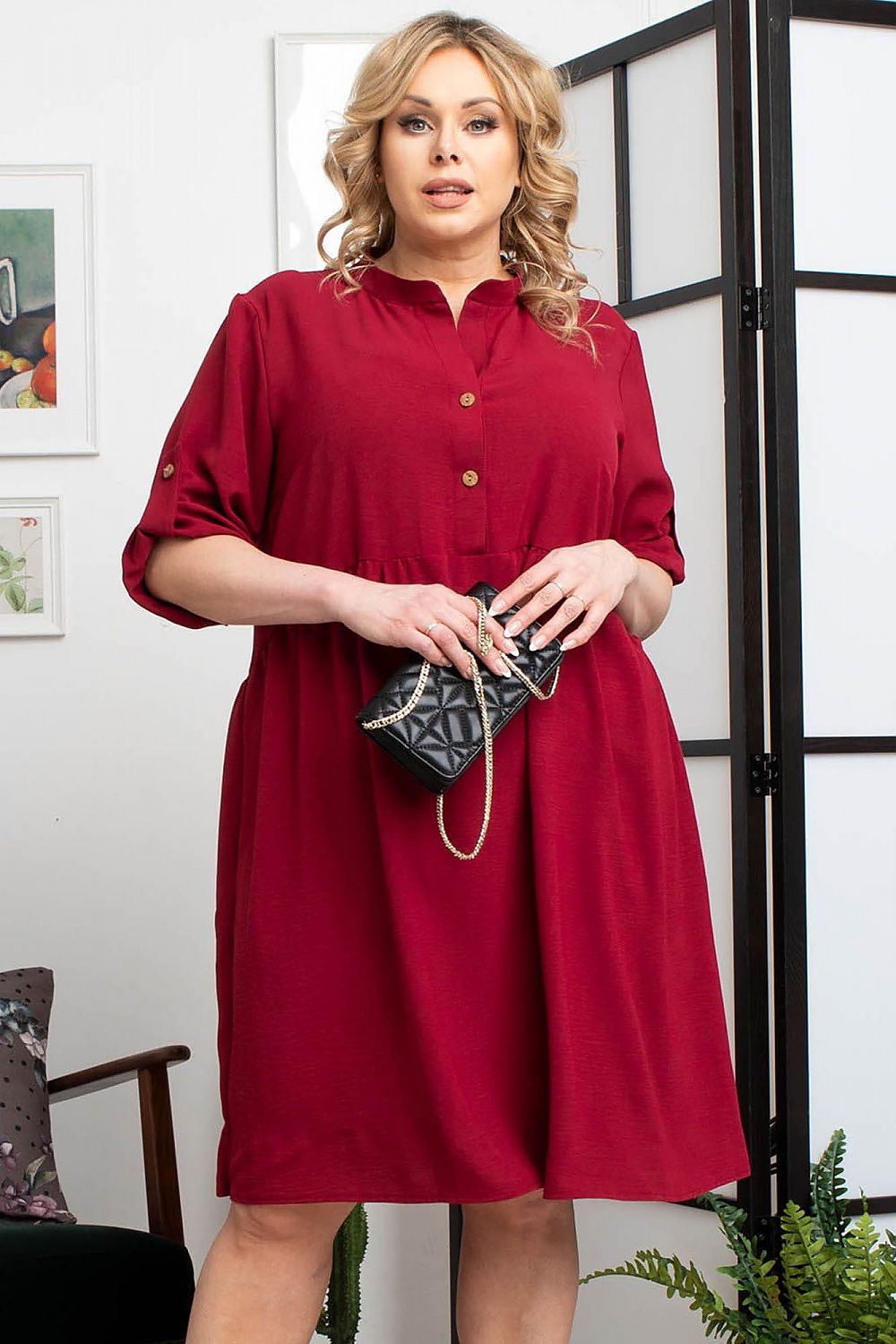 Plus size Dress model 182208 Karko