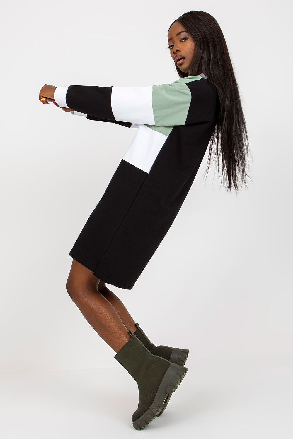 فستان نهاري موديل 169463 شارع باريس