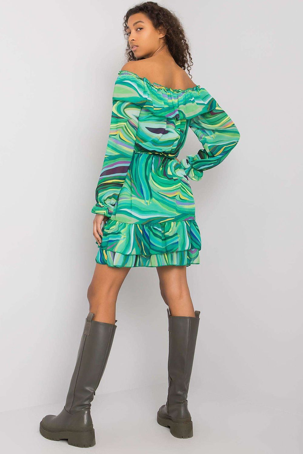 فستان نهاري موديل 169540 إيطاليا مودا