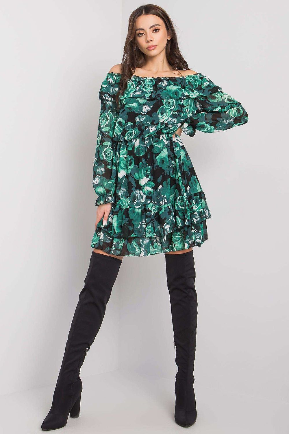 فستان نهاري موديل 169540 إيطاليا مودا