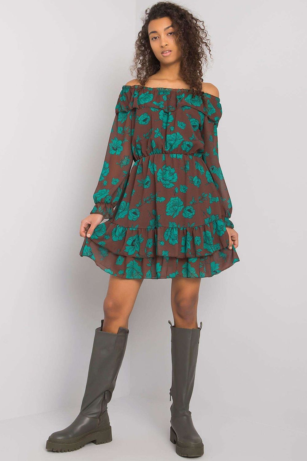 فستان نهاري موديل 169540 إيطاليا مودا