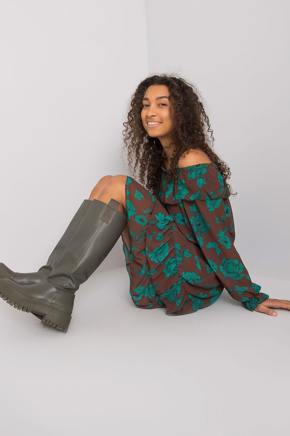 فستان نهاري موديل 169540 إيطاليا مودا