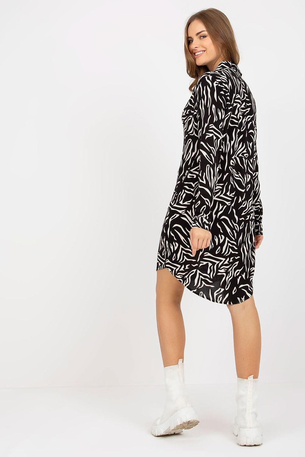 فستان نهاري موديل 170386 شارع باريس