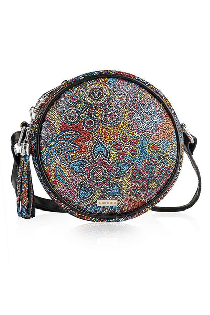 Sac en cuir naturel model 173198 Galanter
