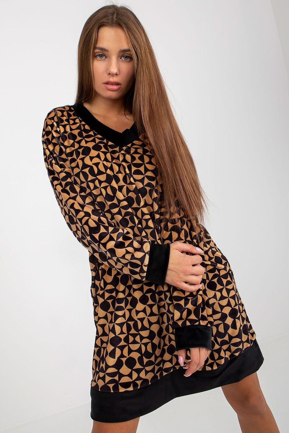 فستان نهاري موديل 173729 شارع باريس