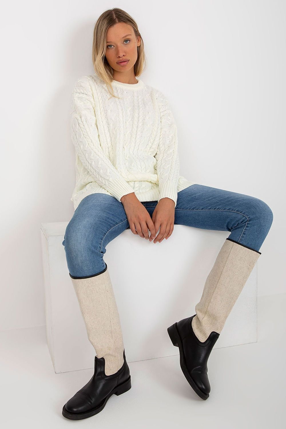 Long sweater model 174741 Rue Paris