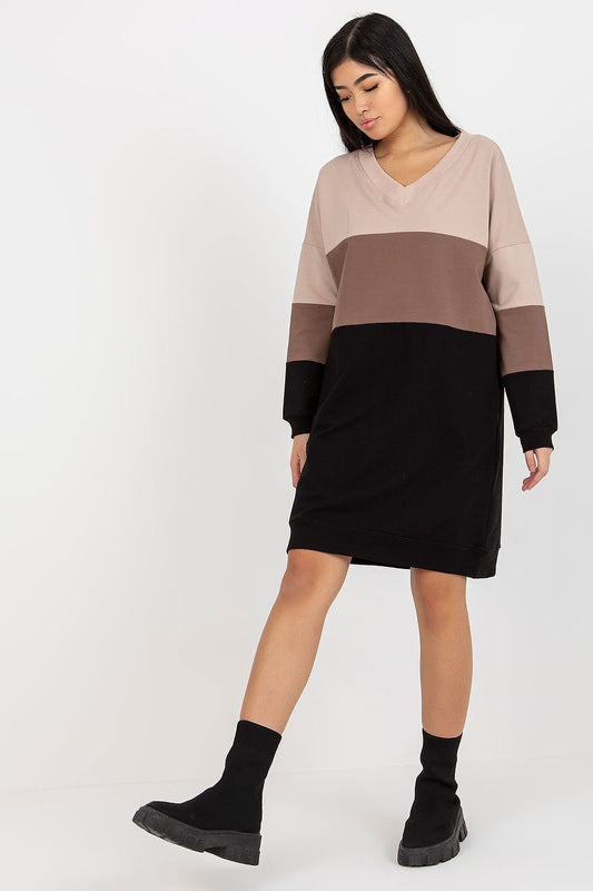 فستان نهاري موديل 175096 شارع باريس