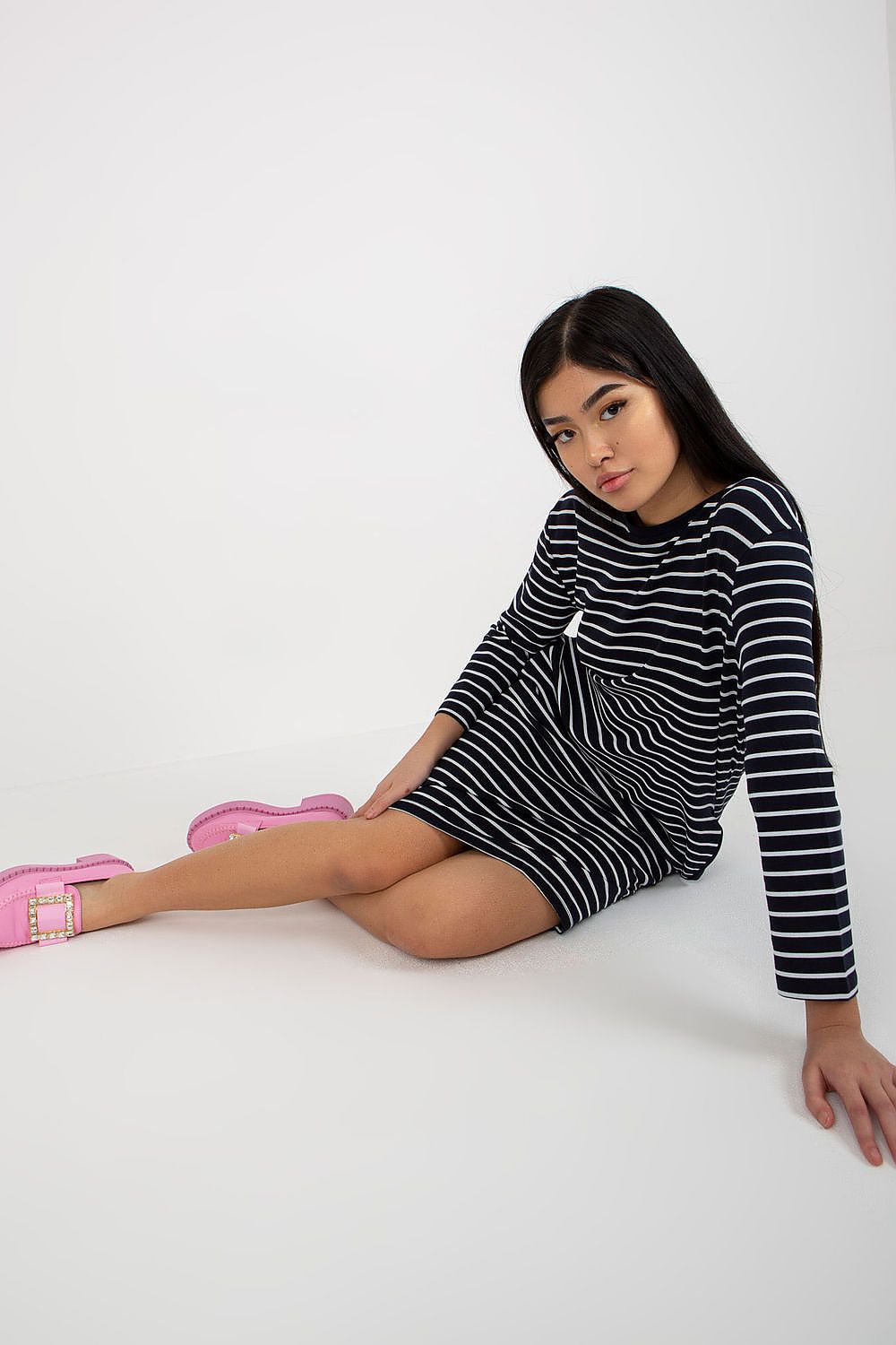 فستان نهاري موديل 175411 شارع باريس